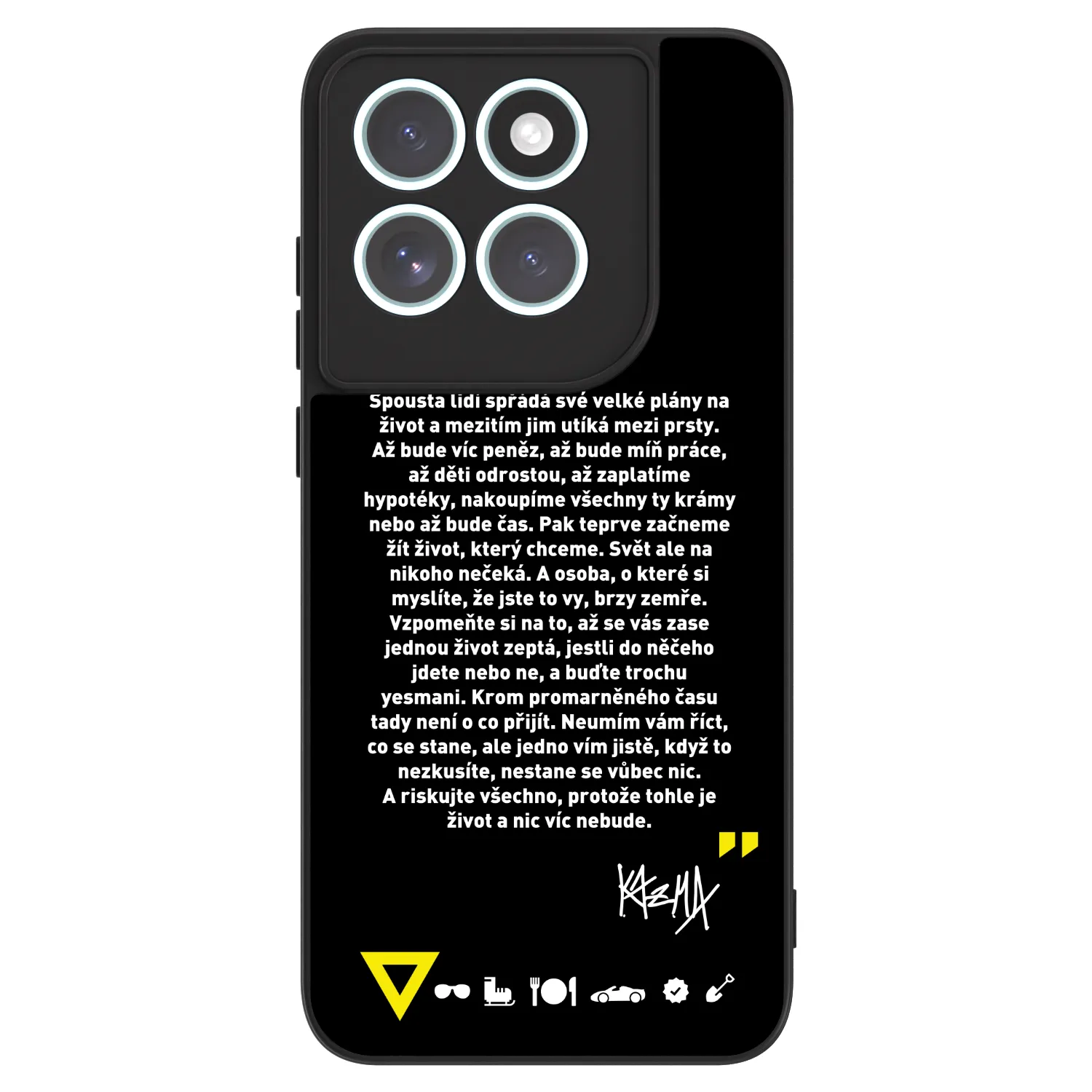 Picasee ULTIMATE CASE pro Motorola Edge 70 Fusion - Kazma - BUĎTE TROCHU YESMANI