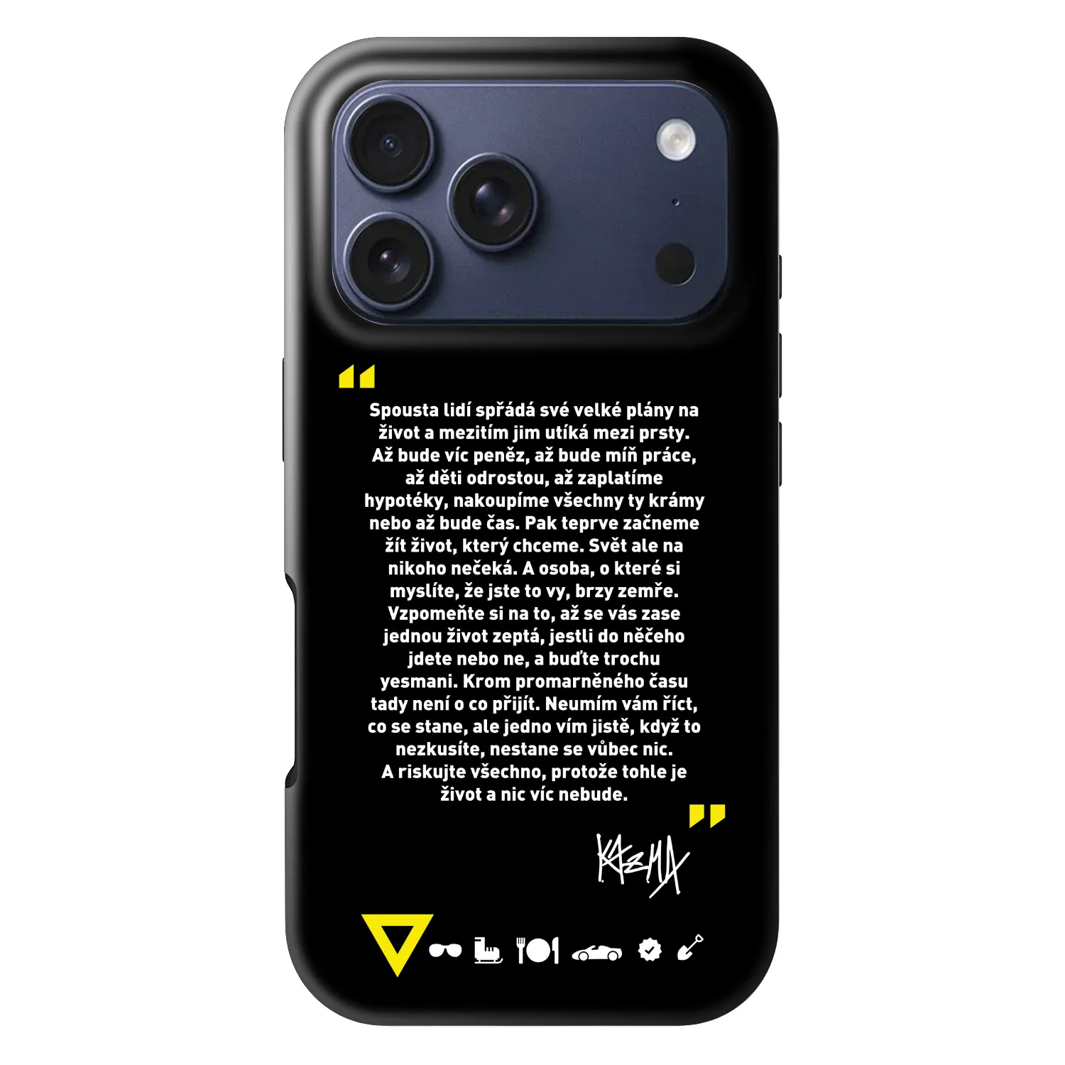 Picasee Fashion Case MagSafe Apple iPhone 18 Pro - Kazma - BUĎTE TROCHU YESMANI