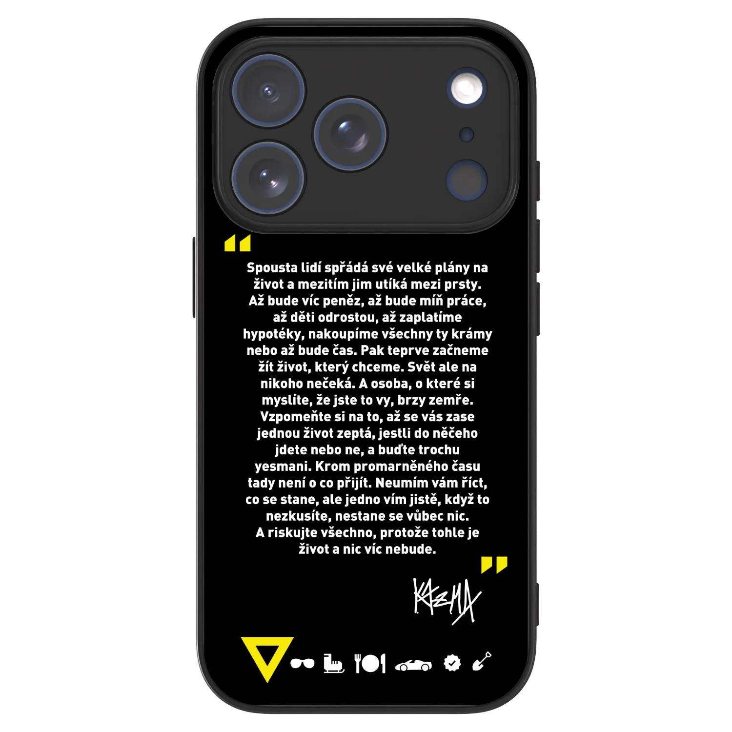 Picasee ULTIMATE CASE pro Apple iPhone 18 Pro - Kazma - BUĎTE TROCHU YESMANI