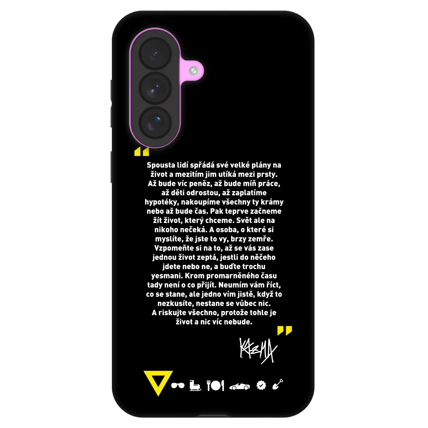 Picasee Fashion Case pro Samsung Galaxy A37 - Kazma - BUĎTE TROCHU YESMANI