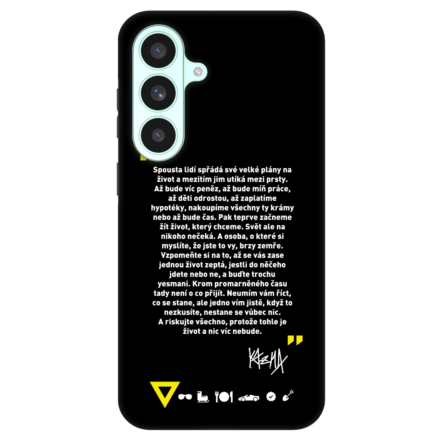 Picasee Fashion Case PowerShare pro Samsung Galaxy S26 FE - Kazma - BUĎTE TROCHU YESMANI