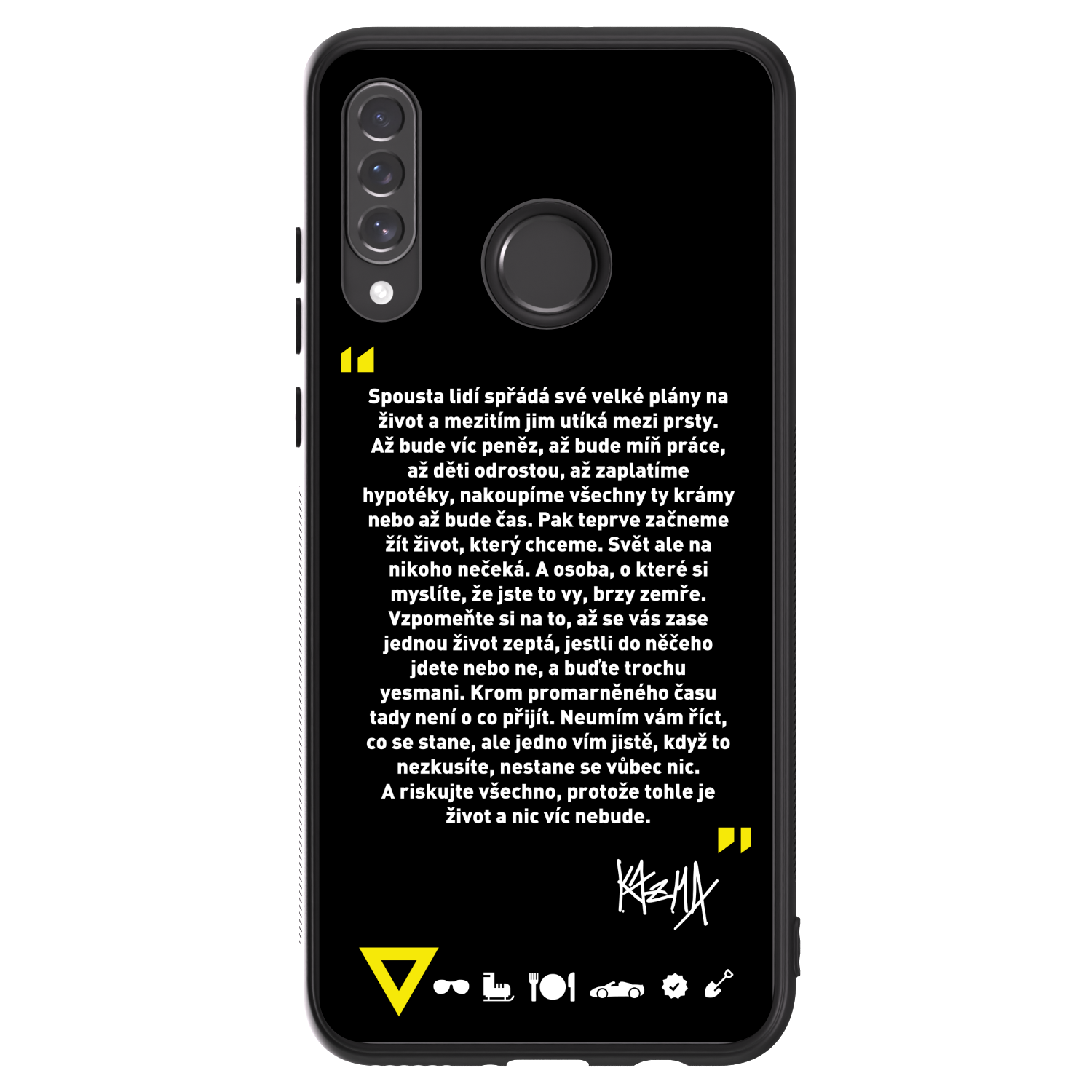 Picasee ULTIMATE CASE pro Huawei P30 Lite - Kazma - BUĎTE TROCHU YESMANI