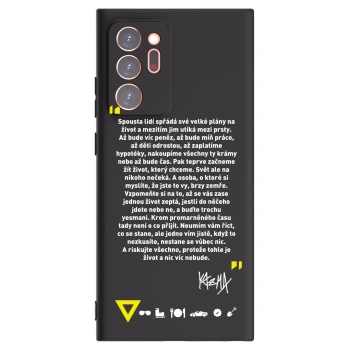 Picasee silikonový černý obal pro Samsung Galaxy Note 20 Ultra - Kazma - BUĎTE TROCHU YESMANI