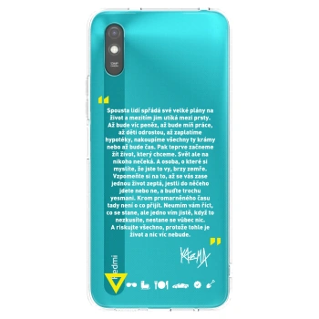 Picasee silikonový černý obal pro Xiaomi Redmi 9A - Kazma - BUĎTE TROCHU YESMANI