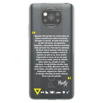 Picasee silikonový černý obal pro Xiaomi Poco X3 - Kazma - BUĎTE TROCHU YESMANI