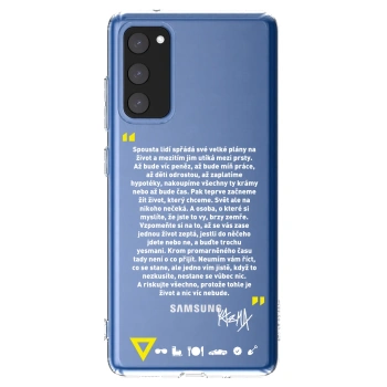 Picasee silikonový průhledný obal pro Samsung Galaxy S20 FE - Kazma - BUĎTE TROCHU YESMANI