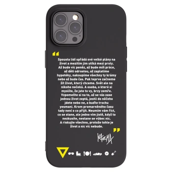 Picasee silikonový černý obal pro Apple iPhone 12 Pro Max - Kazma - BUĎTE TROCHU YESMANI