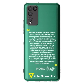 Picasee silikonový průhledný obal pro Honor 10X Lite - Kazma - BUĎTE TROCHU YESMANI