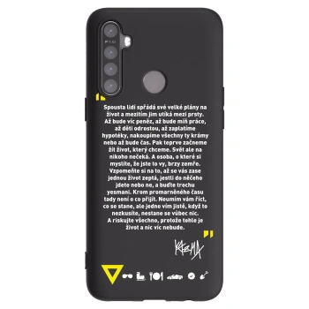 Picasee silikonový černý obal pro Realme 6i - Kazma - BUĎTE TROCHU YESMANI