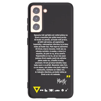 Picasee silikonový černý obal pro Samsung Galaxy S21 5G G991B - Kazma - BUĎTE TROCHU YESMANI