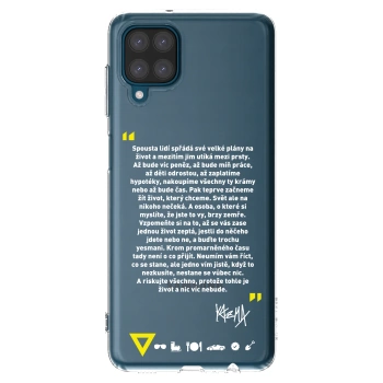 Picasee silikonový průhledný obal pro Samsung Galaxy A12 A125F - Kazma - BUĎTE TROCHU YESMANI