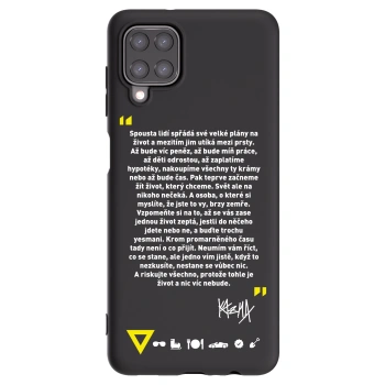 Picasee silikonový černý obal pro Samsung Galaxy A12 A125F - Kazma - BUĎTE TROCHU YESMANI