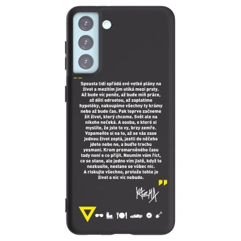 Picasee silikonový černý obal pro Samsung Galaxy S21+ 5G G996F - Kazma - BUĎTE TROCHU YESMANI