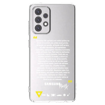 Picasee silikonový průhledný obal pro Samsung Galaxy A52 5G A525F - Kazma - BUĎTE TROCHU YESMANI