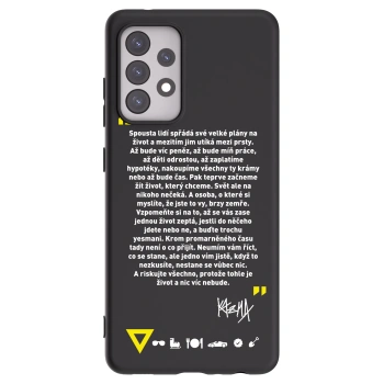Picasee silikonový černý obal pro Samsung Galaxy A52 5G A525F - Kazma - BUĎTE TROCHU YESMANI