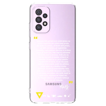 Picasee silikonový průhledný obal pro Samsung Galaxy A32 5G A326B - Kazma - BUĎTE TROCHU YESMANI