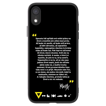 Picasee ULTIMATE CASE pro Apple iPhone XR - Kazma - BUĎTE TROCHU YESMANI