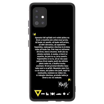 Picasee ULTIMATE CASE pro Samsung Galaxy A51 A515F - Kazma - BUĎTE TROCHU YESMANI