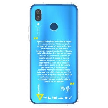Picasee silikonový průhledný obal pro Huawei P20 Lite - Kazma - BUĎTE TROCHU YESMANI