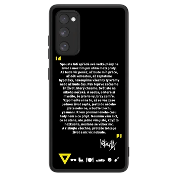 Picasee ULTIMATE CASE pro Samsung Galaxy S20 FE - Kazma - BUĎTE TROCHU YESMANI