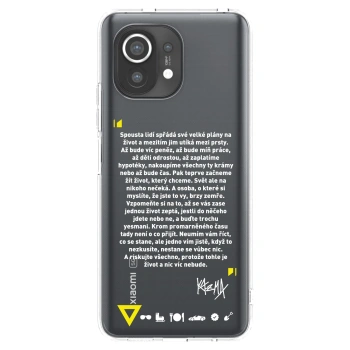 Picasee silikonový průhledný obal pro Xiaomi Mi 11 - Kazma - BUĎTE TROCHU YESMANI
