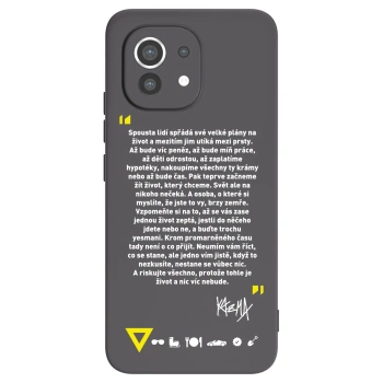 Picasee silikonový černý obal pro Xiaomi Mi 11 - Kazma - BUĎTE TROCHU YESMANI