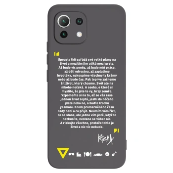 Picasee silikonový černý obal pro Xiaomi Mi 11 Lite - Kazma - BUĎTE TROCHU YESMANI