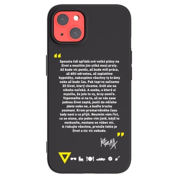 Picasee silikonový černý obal pro Apple iPhone 13 - Kazma - BUĎTE TROCHU YESMANI