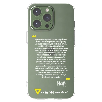Picasee silikonový průhledný obal pro Apple iPhone 13 Pro - Kazma - BUĎTE TROCHU YESMANI