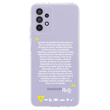 Picasee silikonový průhledný obal pro Samsung Galaxy A32 4G SM-A325F - Kazma - BUĎTE TROCHU YESMANI