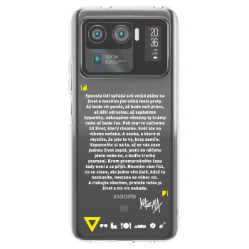 Picasee silikonový průhledný obal pro Xiaomi Mi 11 Ultra - Kazma - BUĎTE TROCHU YESMANI