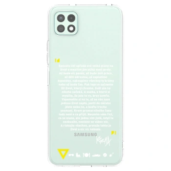 Picasee silikonový průhledný obal pro Samsung Galaxy A22 A226B 5G - Kazma - BUĎTE TROCHU YESMANI