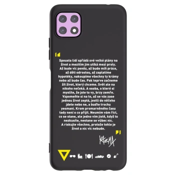 Picasee silikonový černý obal pro Samsung Galaxy A22 A226B 5G - Kazma - BUĎTE TROCHU YESMANI
