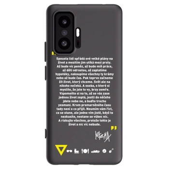 Picasee silikonový černý obal pro Xiaomi 11T - Kazma - BUĎTE TROCHU YESMANI
