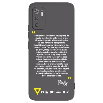 Picasee silikonový černý obal pro Xiaomi Poco M3 Pro 5G - Kazma - BUĎTE TROCHU YESMANI
