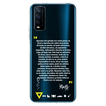 Picasee silikonový průhledný obal pro Vivo Y11s - Kazma - BUĎTE TROCHU YESMANI