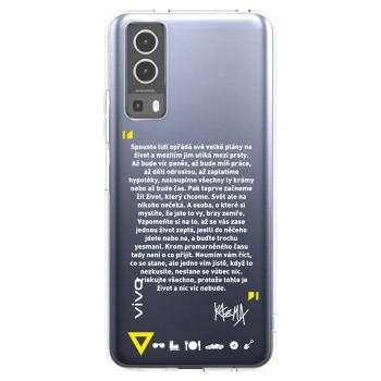 Picasee silikonový průhledný obal pro Vivo Y72 5G - Kazma - BUĎTE TROCHU YESMANI