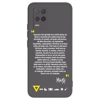 Picasee silikonový černý obal pro Realme 8 5G - Kazma - BUĎTE TROCHU YESMANI