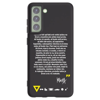 Picasee silikonový černý obal pro Samsung Galaxy S21 FE 5G - Kazma - BUĎTE TROCHU YESMANI