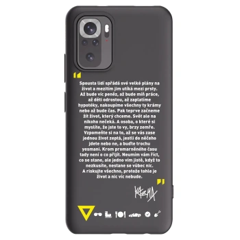 Picasee silikonový černý obal pro Xiaomi Redmi Note 11S 4G - Kazma - BUĎTE TROCHU YESMANI