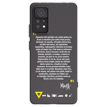 Picasee silikonový černý obal pro Xiaomi Redmi Note 11 Pro - Kazma - BUĎTE TROCHU YESMANI