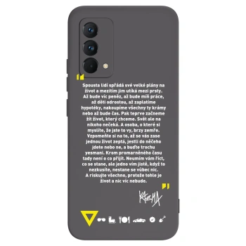 Picasee silikonový černý obal pro Realme GT Master Edition 5G - Kazma - BUĎTE TROCHU YESMANI