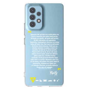 Picasee silikonový průhledný obal pro Samsung Galaxy A53 5G A536 - Kazma - BUĎTE TROCHU YESMANI