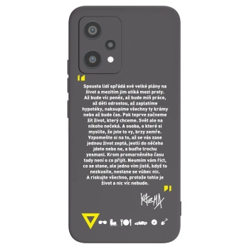 Picasee silikonový černý obal pro Realme 9 Pro 5G - Kazma - BUĎTE TROCHU YESMANI