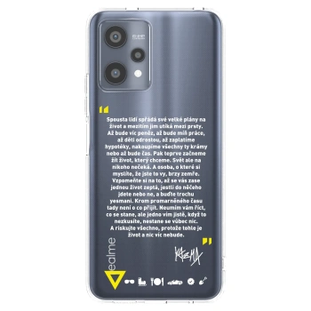 Picasee silikonový průhledný obal pro Realme 9 Pro 5G - Kazma - BUĎTE TROCHU YESMANI