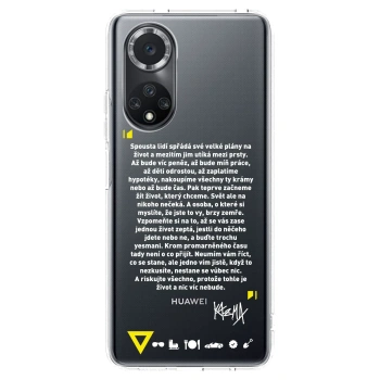 Picasee silikonový průhledný obal pro Huawei Nova 9 SE - Kazma - BUĎTE TROCHU YESMANI