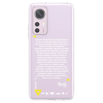 Picasee silikonový průhledný obal pro Xiaomi 12 - Kazma - BUĎTE TROCHU YESMANI