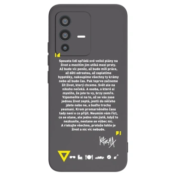 Picasee silikonový černý obal pro Vivo V23 5G - Kazma - BUĎTE TROCHU YESMANI