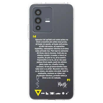 Picasee silikonový průhledný obal pro Vivo V23 5G - Kazma - BUĎTE TROCHU YESMANI