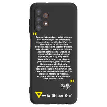 Picasee silikonový černý obal pro Samsung Galaxy A13 4G A135 - Kazma - BUĎTE TROCHU YESMANI